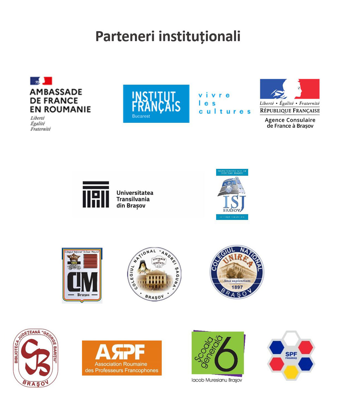 Parteneri institutionali