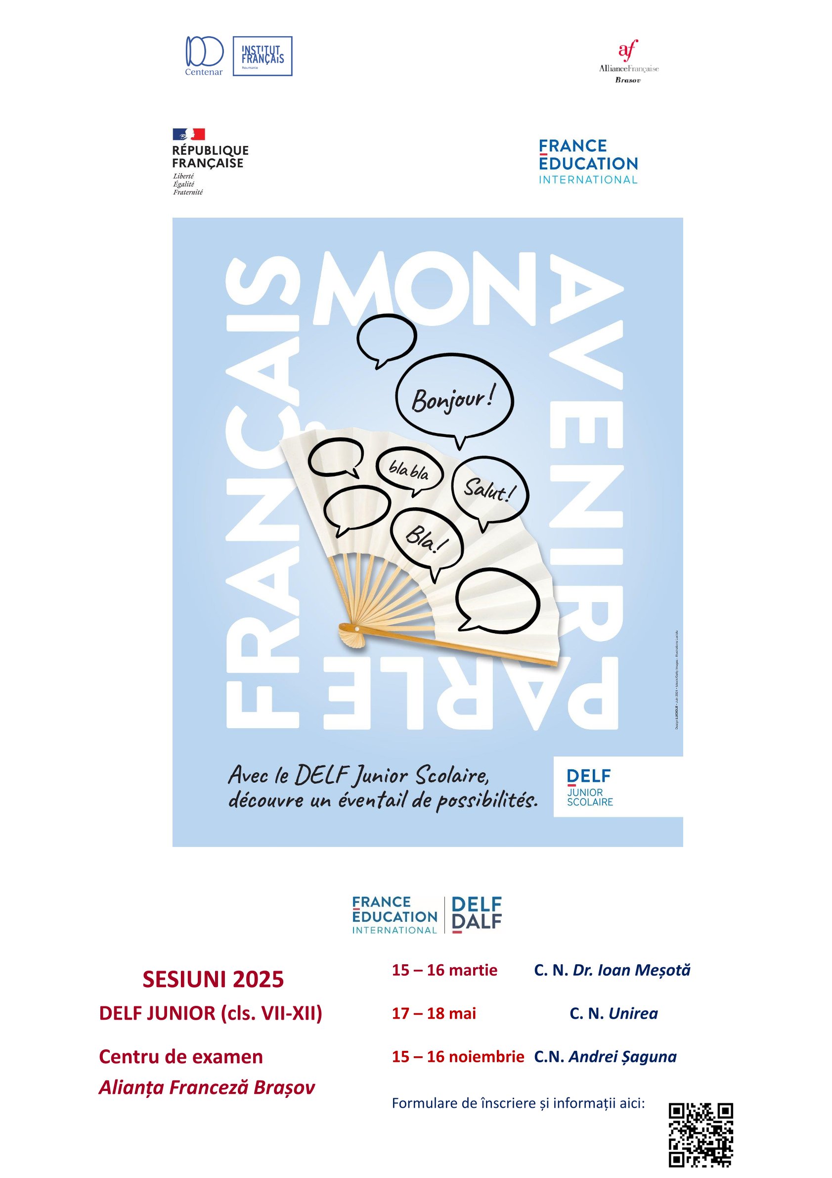 Afiș DELF Jr 2025