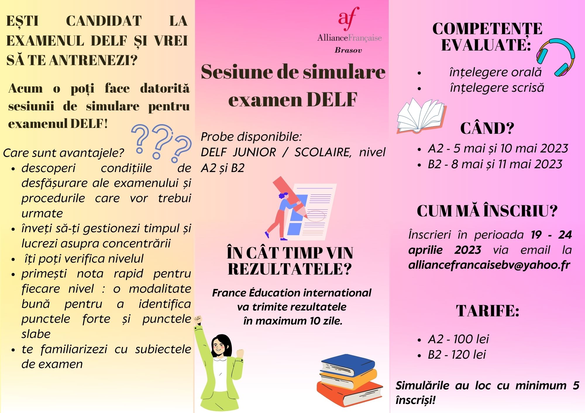 Sesiune de simulare examen DELF 1